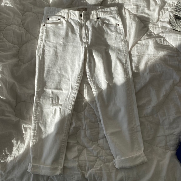 Uniqlo boyfriend white denim - Picture 2 of 4